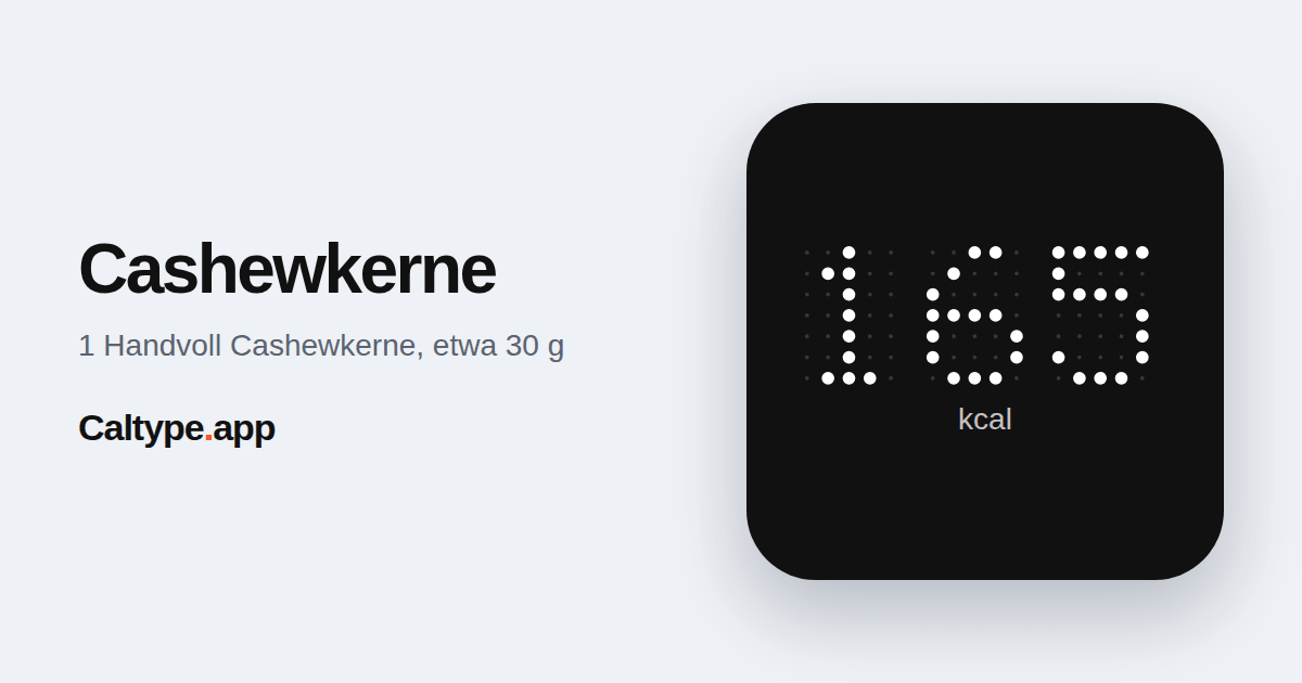 Teilen: Cashewkerne
