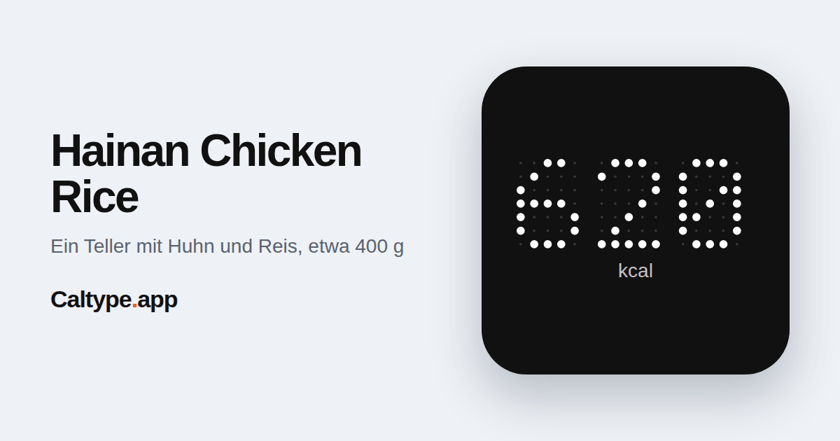 Teilen: Hainan Chicken Rice