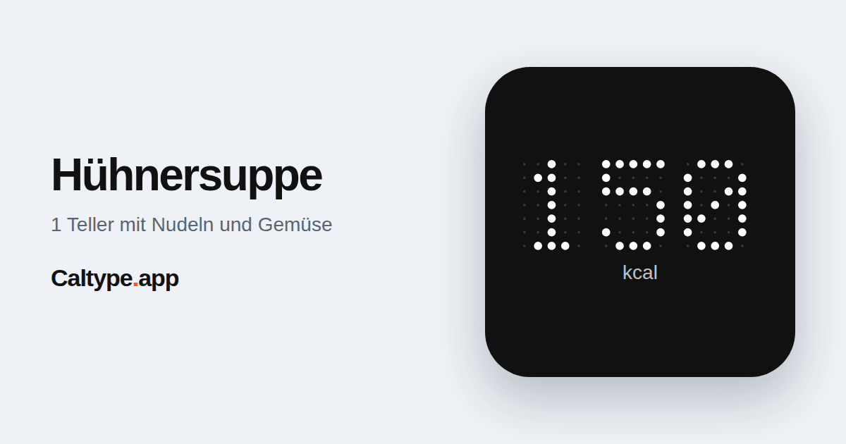 Teilen: Hühnersuppe