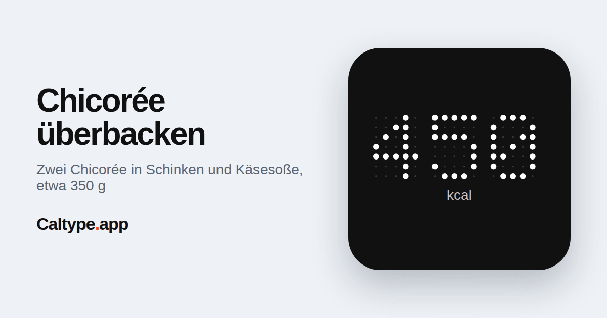 Teilen: Chicorée überbacken