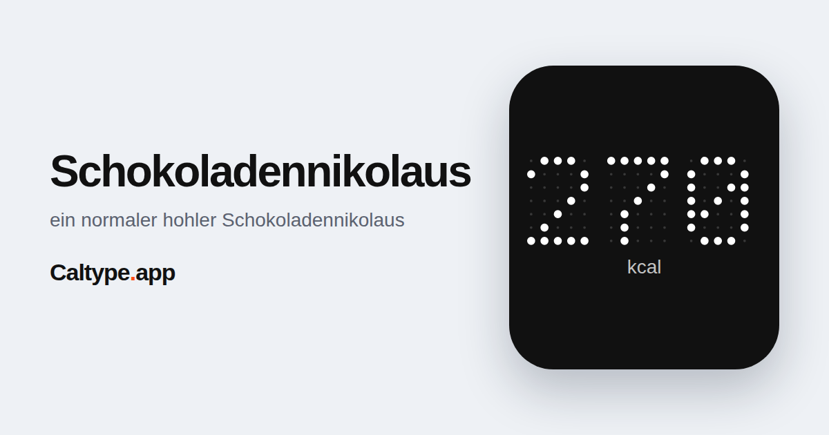 Teilen: Schokoladennikolaus