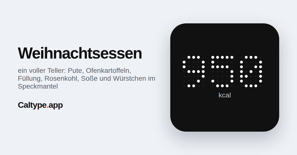 Teilen: Weihnachtsessen