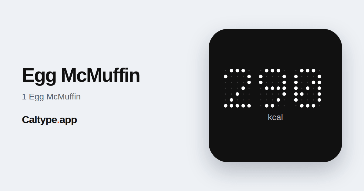 Teilen: Egg McMuffin