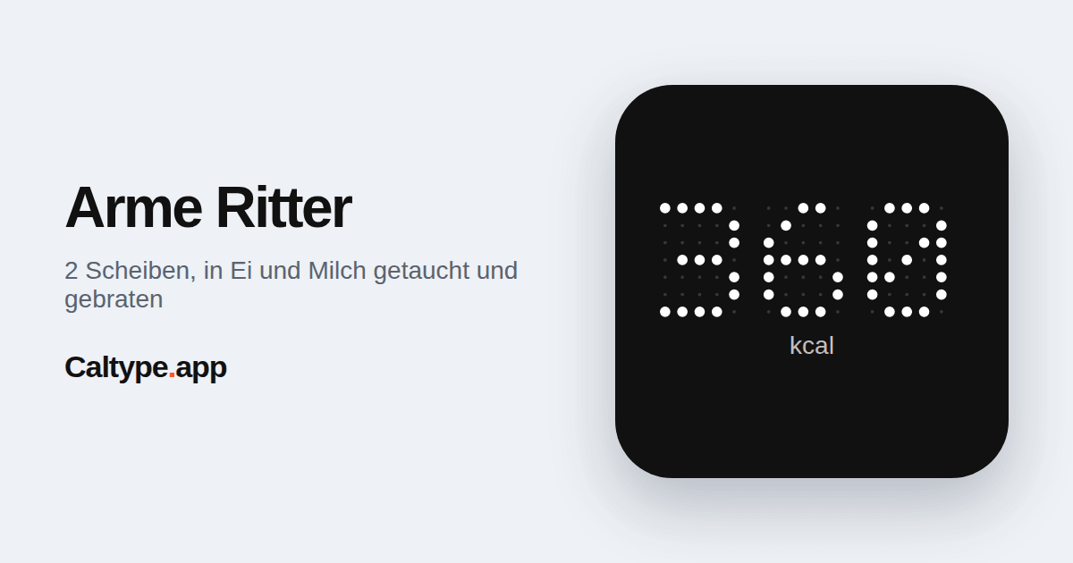 Teilen: Arme Ritter