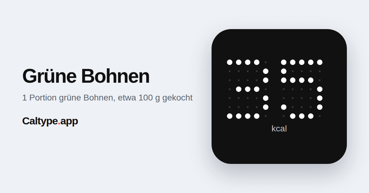 Teilen: Grüne Bohnen