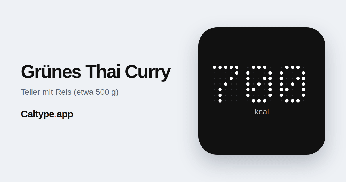 Teilen: Grünes Thai Curry