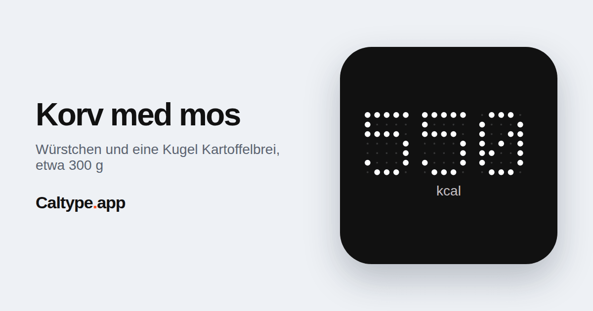 Teilen: Korv med mos