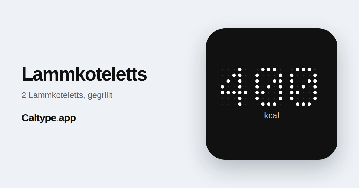 Teilen: Lammkoteletts