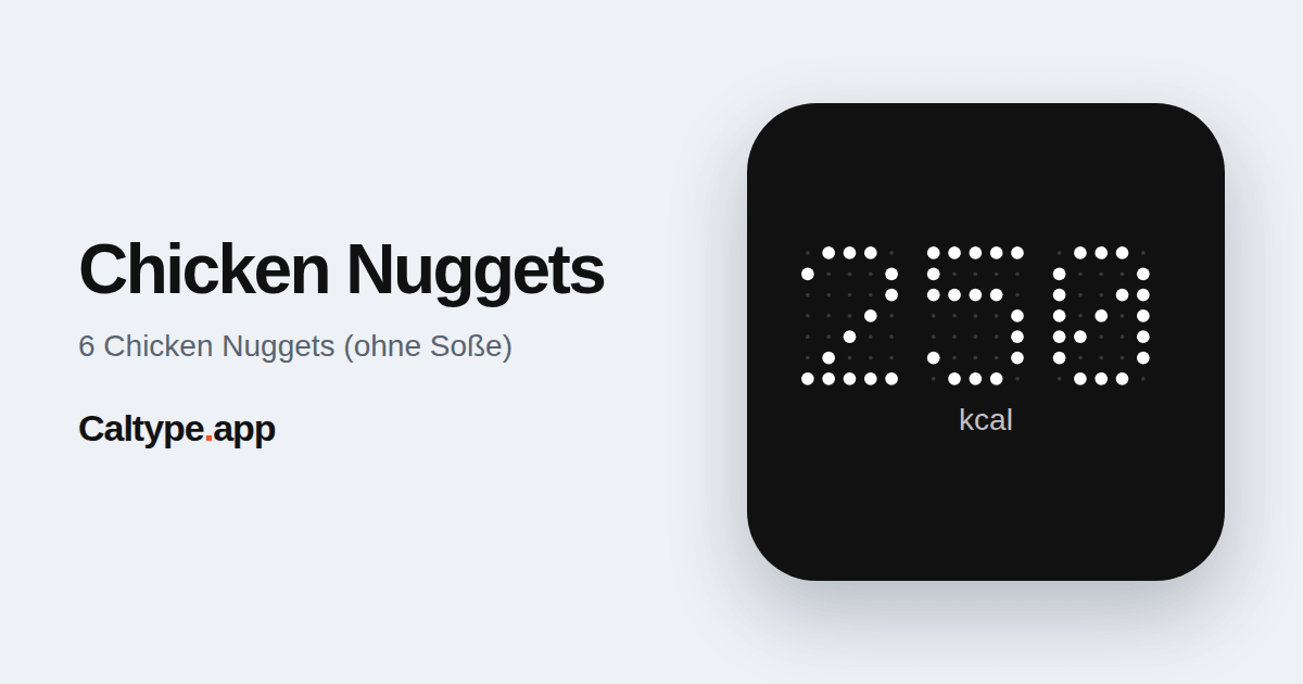 Teilen: Chicken Nuggets