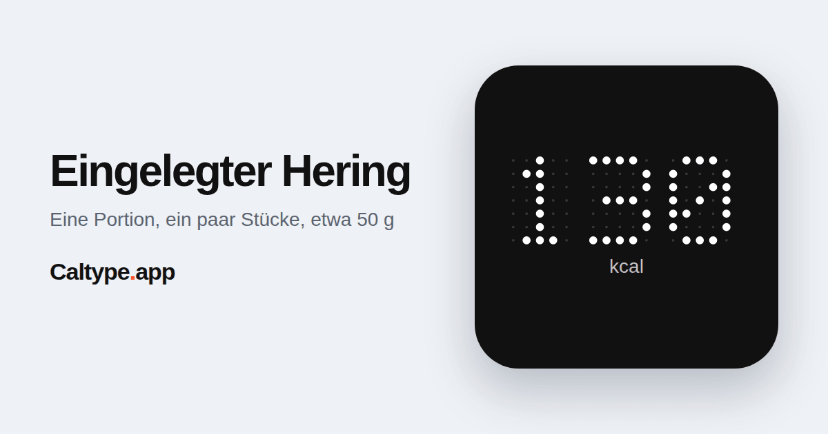 Teilen: Eingelegter Hering