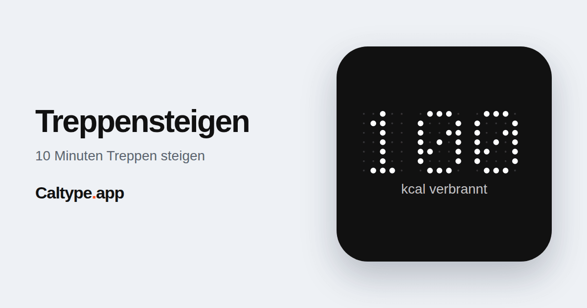 Teilen: Treppensteigen