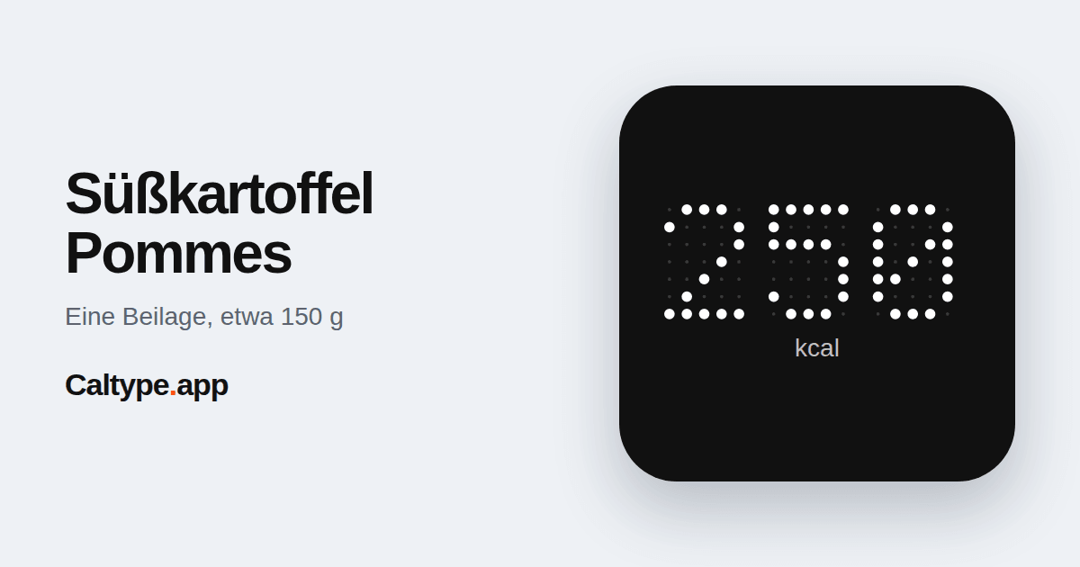 Teilen: Süßkartoffel Pommes