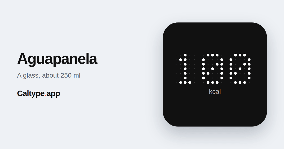 Share: Aguapanela