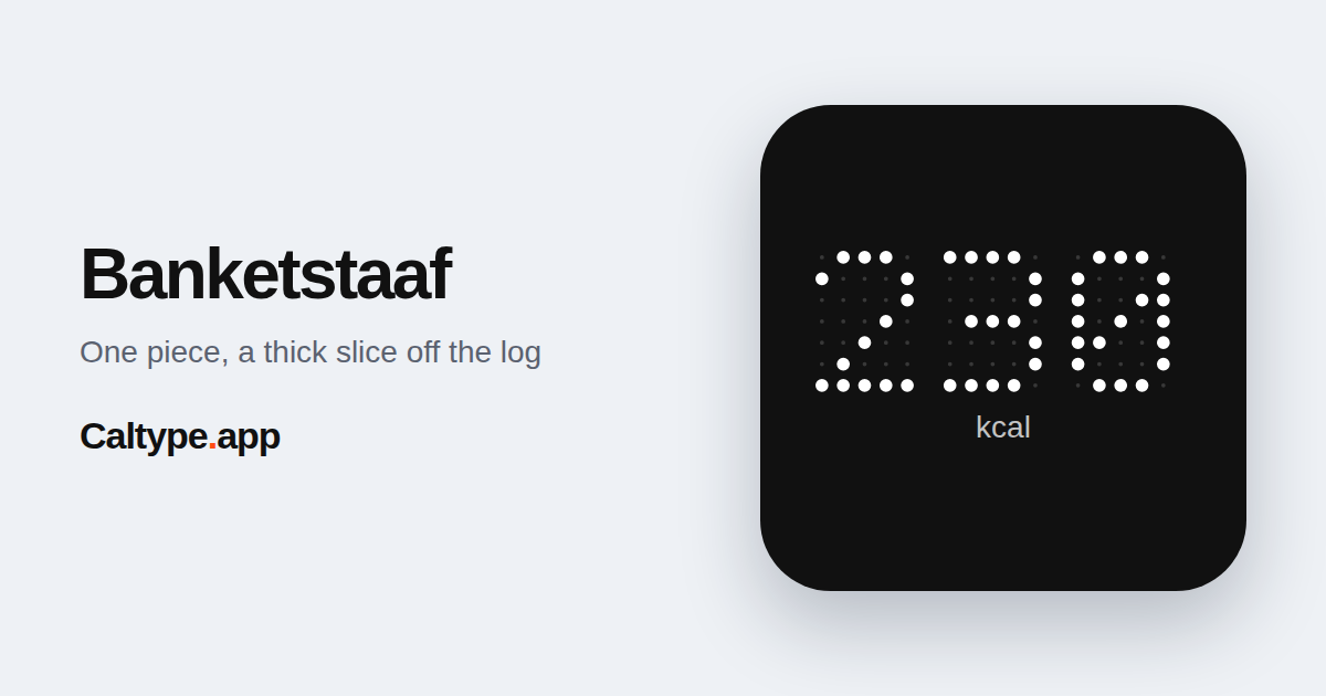 Share: Banketstaaf