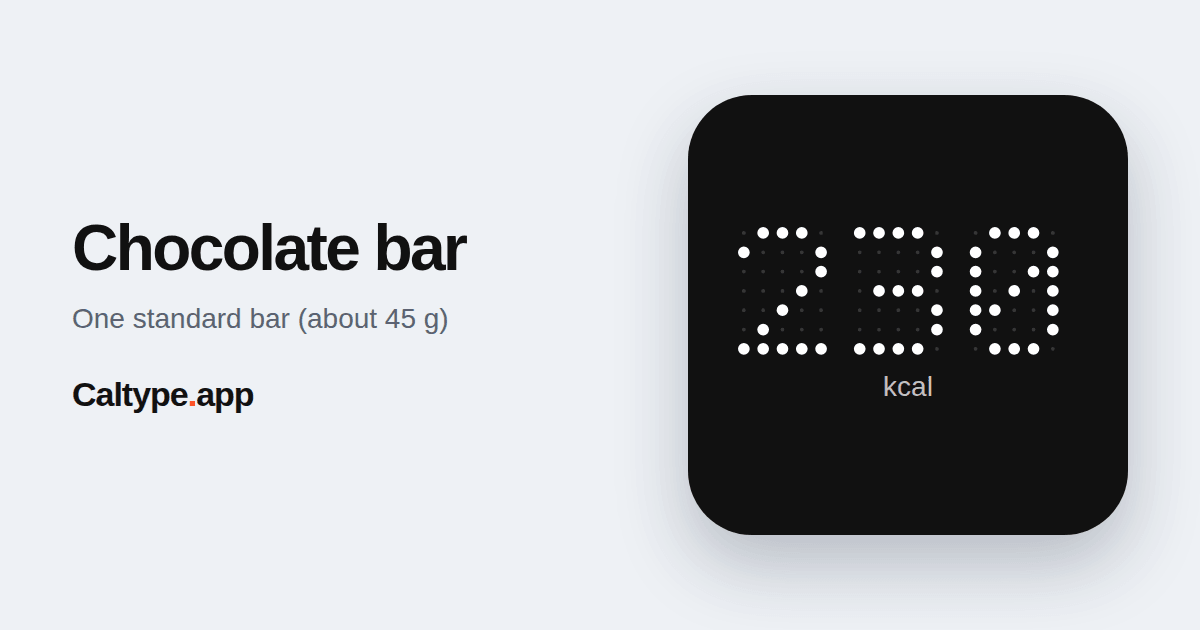Share: Chocolate bar