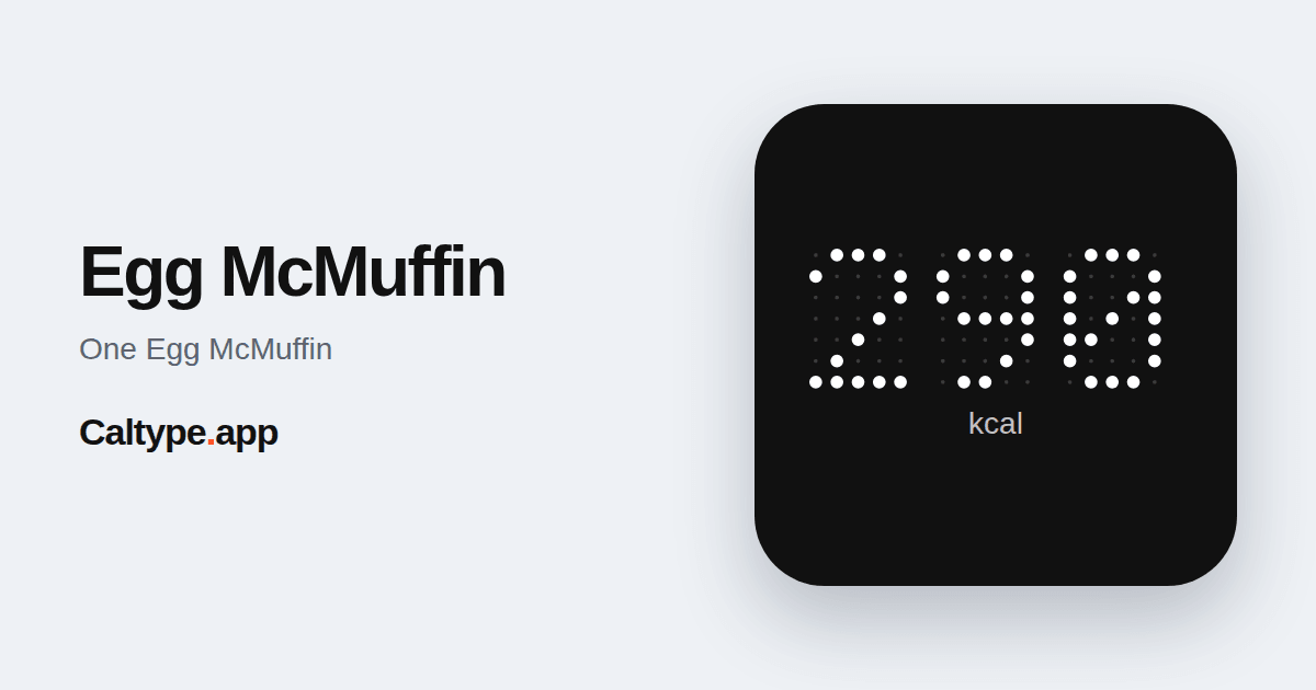 Share: Egg McMuffin