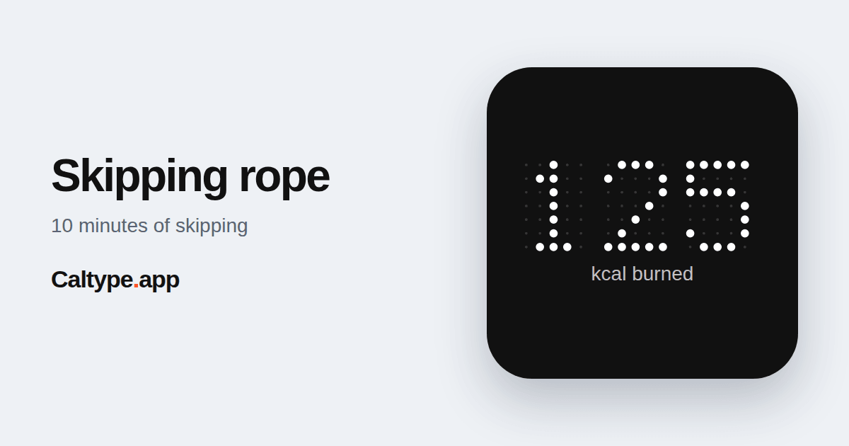 Share: Skipping rope