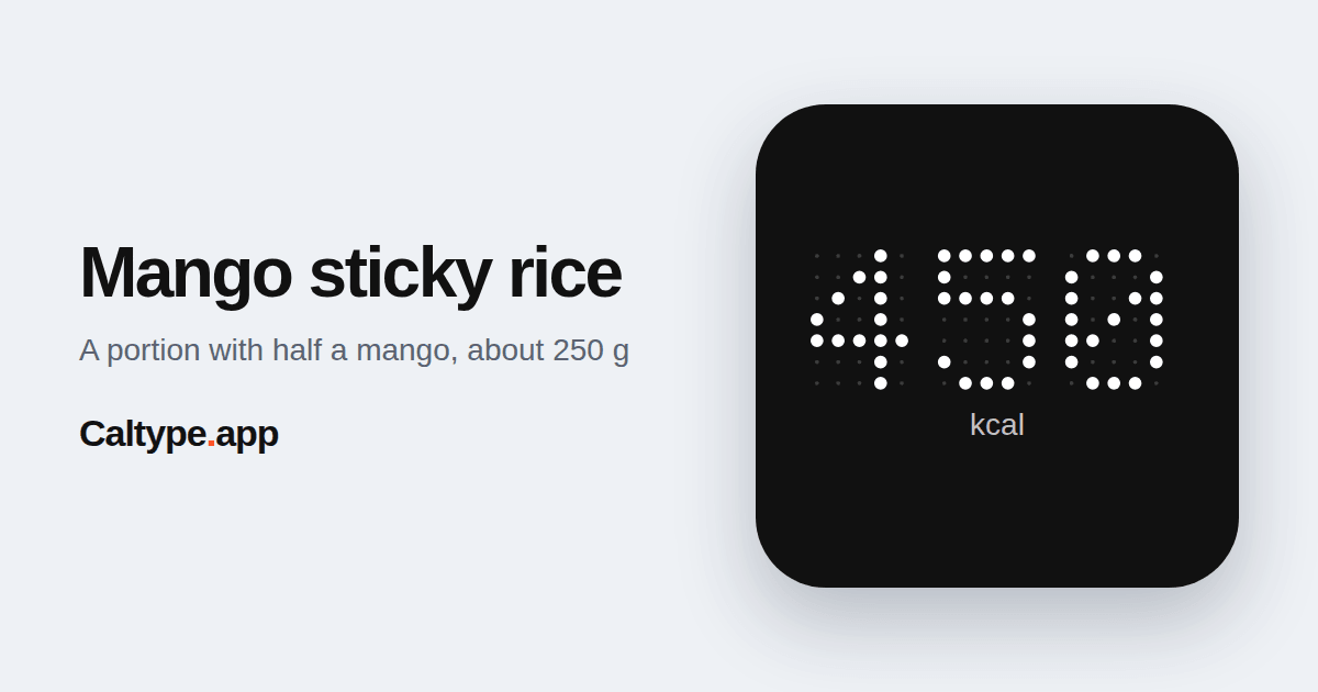 Share: Mango sticky rice