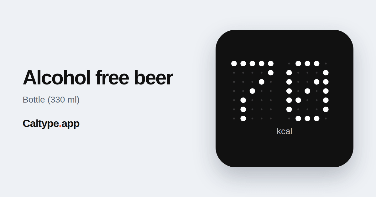 Share: Alcohol free beer