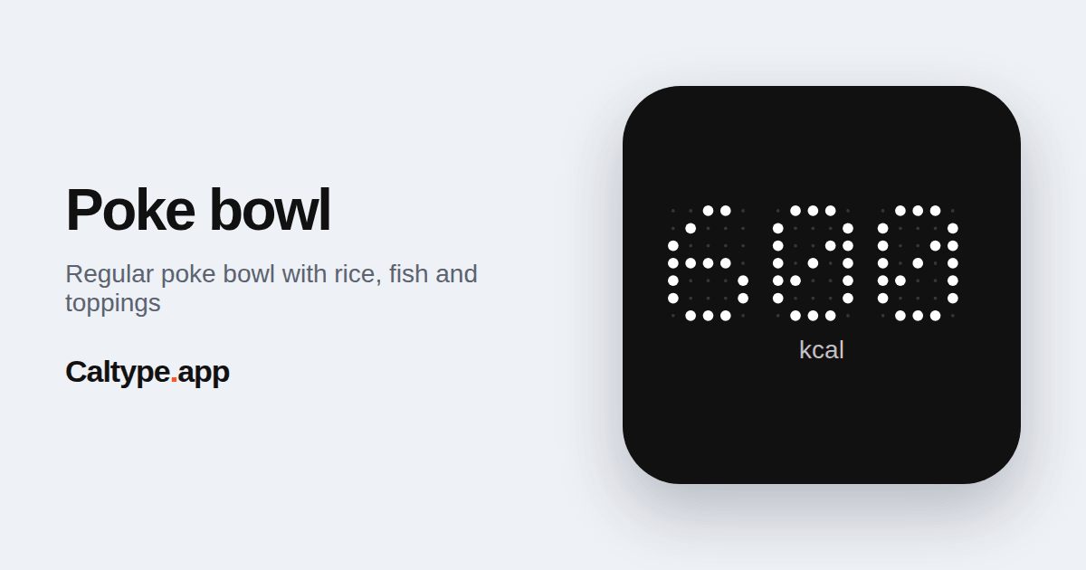 Share: Poke bowl