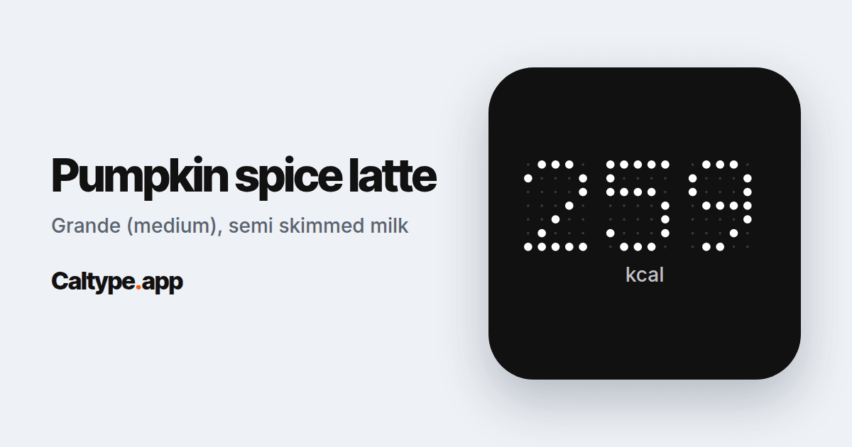 Share: Pumpkin spice latte