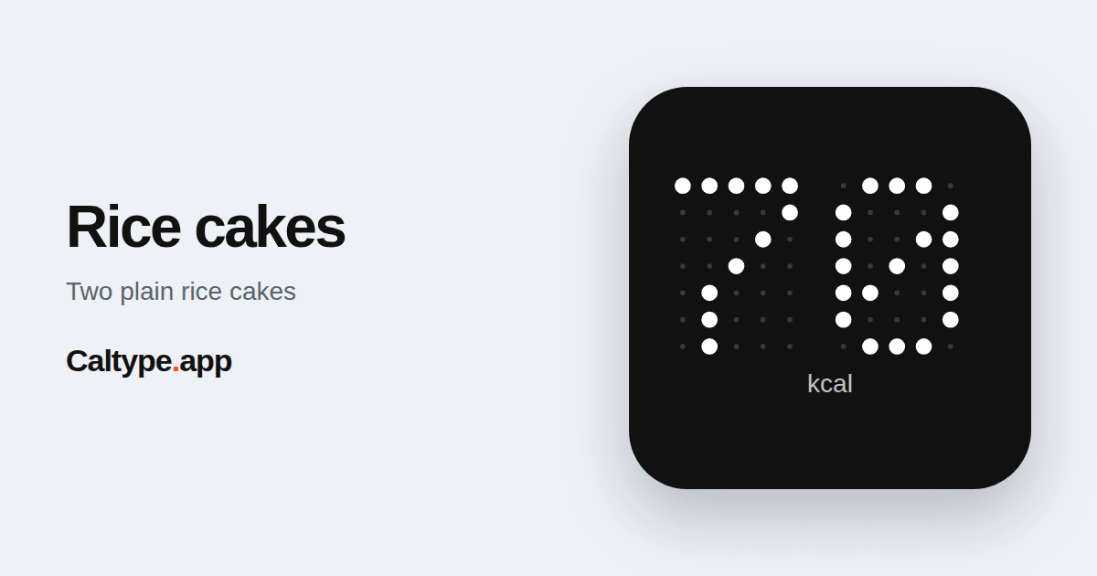 Share: Rice cakes