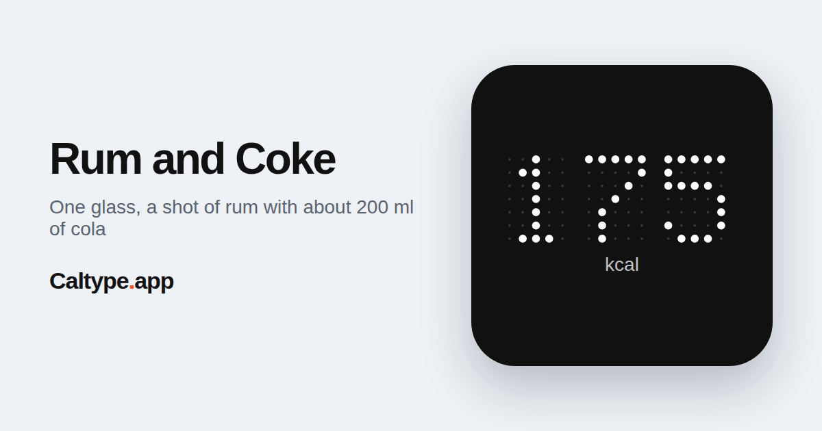 Share: Rum and Coke
