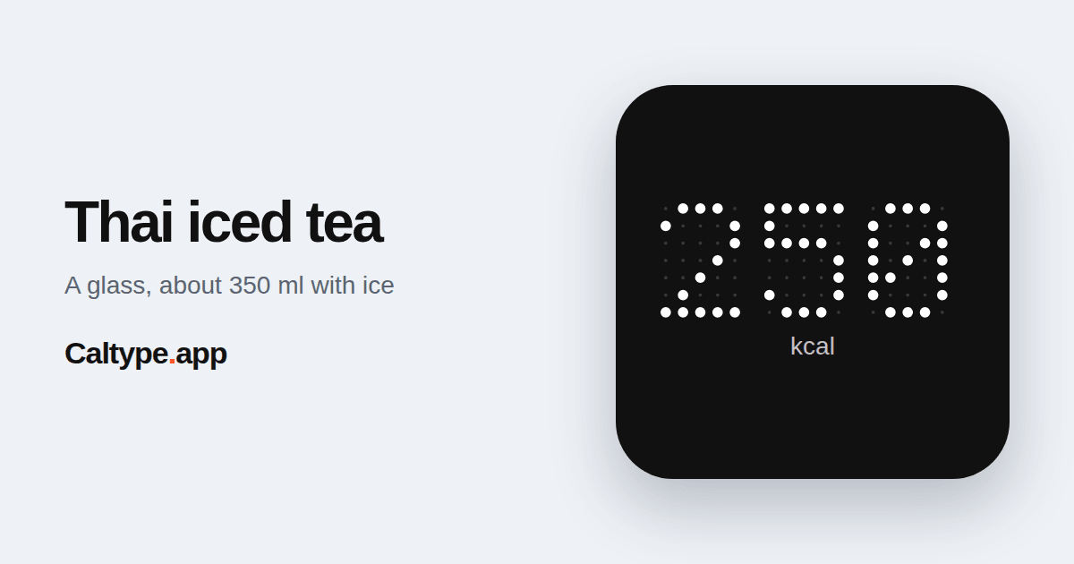 Share: Thai iced tea