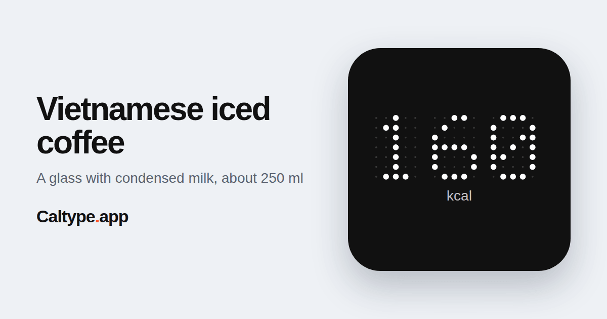 Share: Vietnamese iced coffee