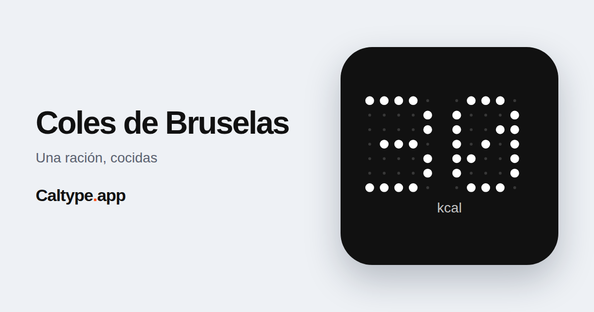 Compartir: Coles de Bruselas