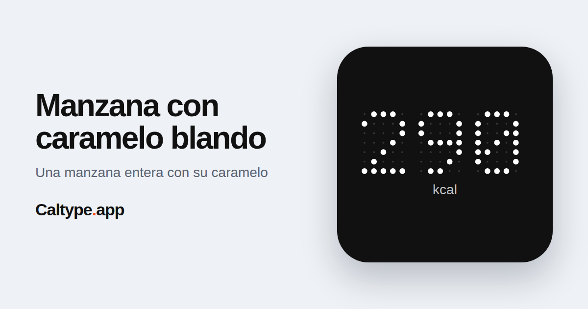Compartir: Manzana con caramelo blando