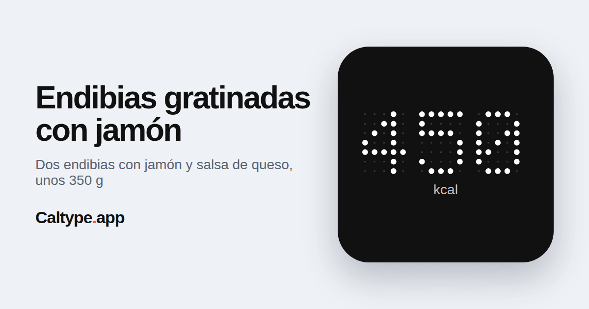 Compartir: Endibias gratinadas con jamón