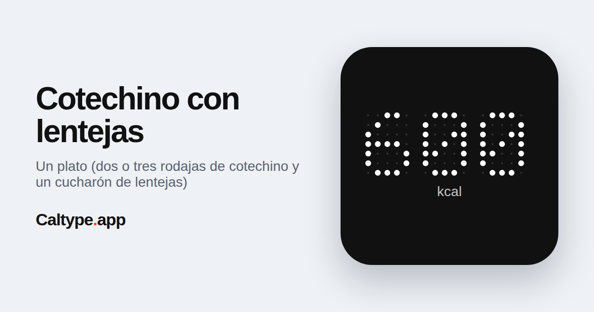 Compartir: Cotechino con lentejas
