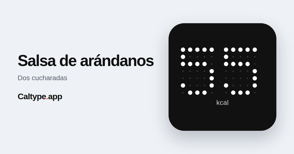 Compartir: Salsa de arándanos