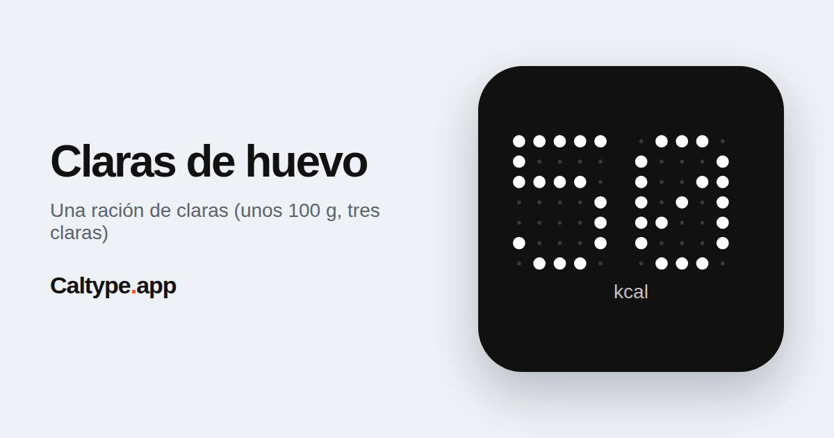 Compartir: Claras de huevo