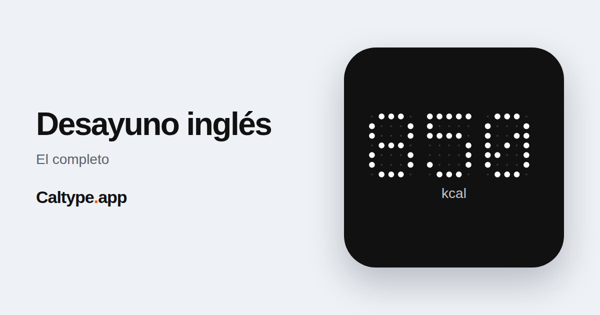 Compartir: Desayuno inglés