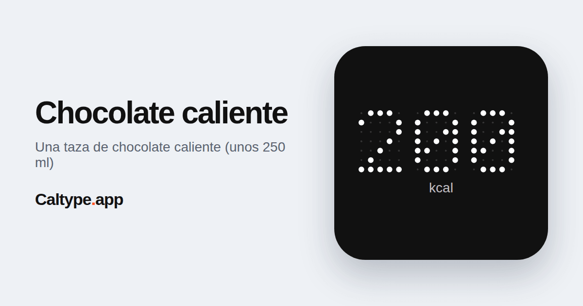 Compartir: Chocolate caliente