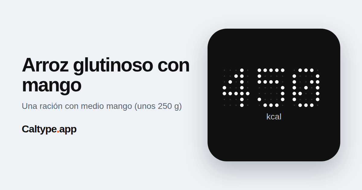 Compartir: Arroz glutinoso con mango