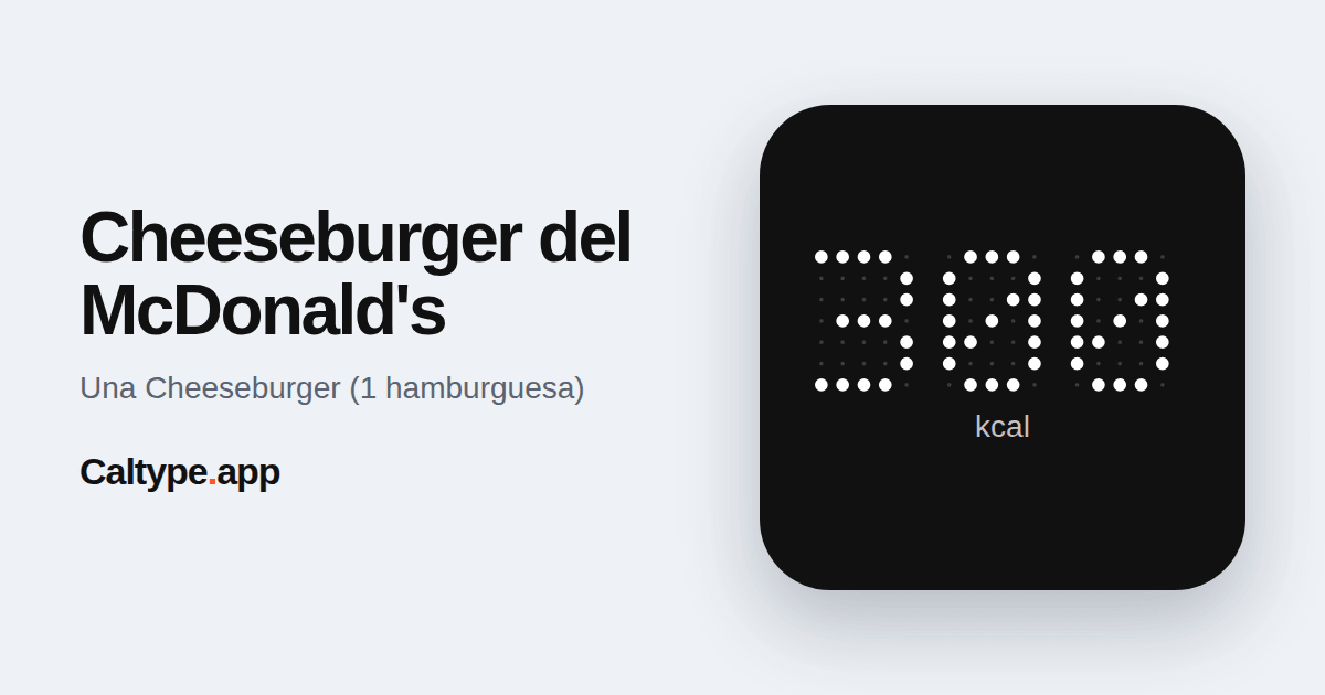 Compartir: Cheeseburger del McDonald's