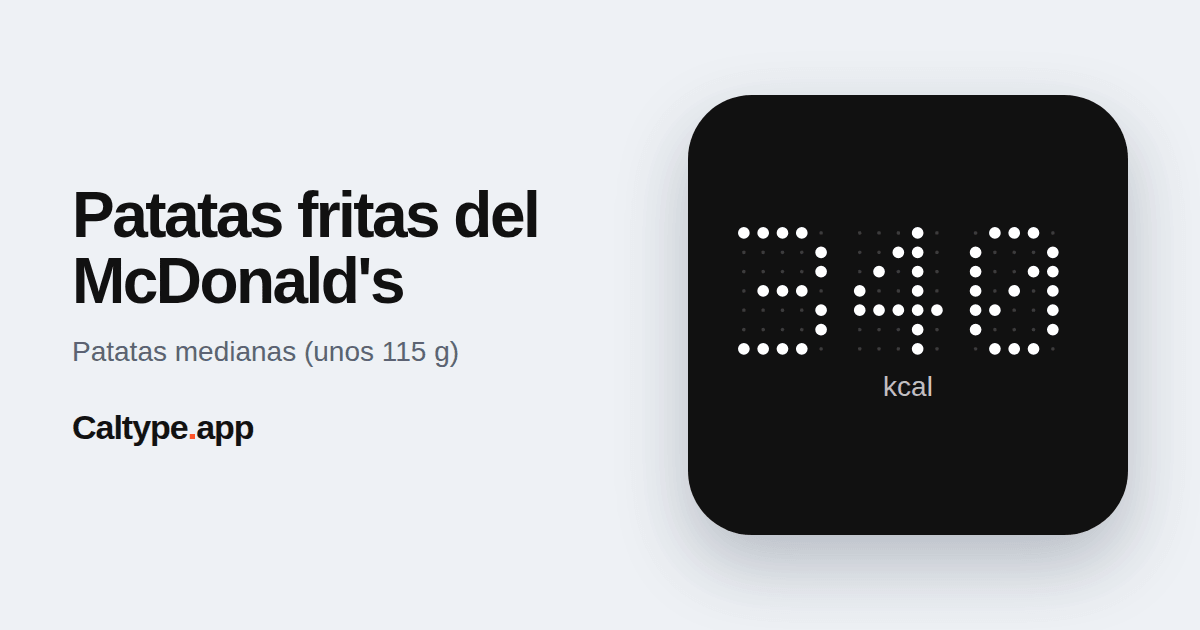 Compartir: Patatas fritas del McDonald's