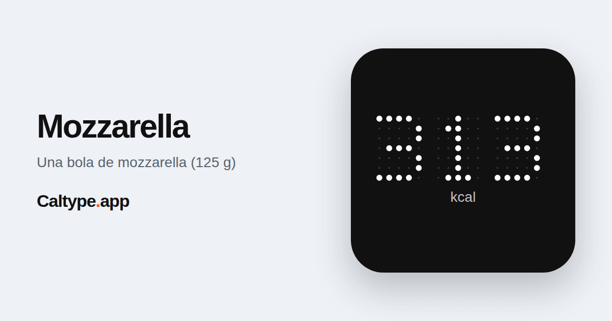 Compartir: Mozzarella