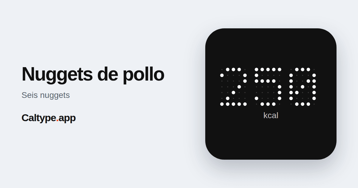 Compartir: Nuggets de pollo