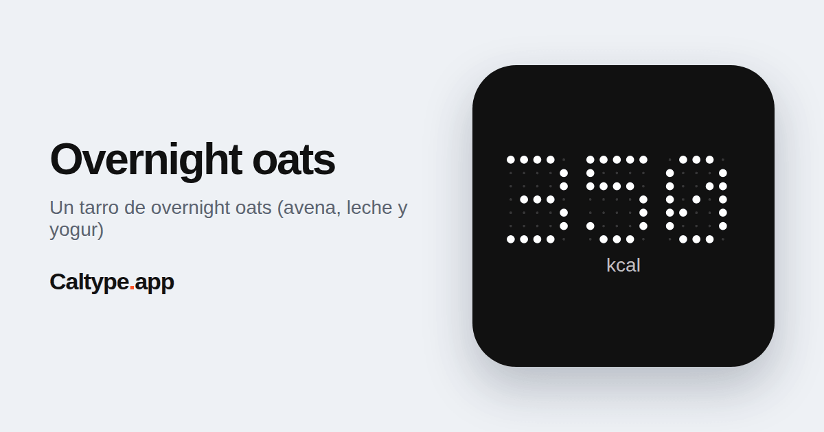 Compartir: Overnight oats