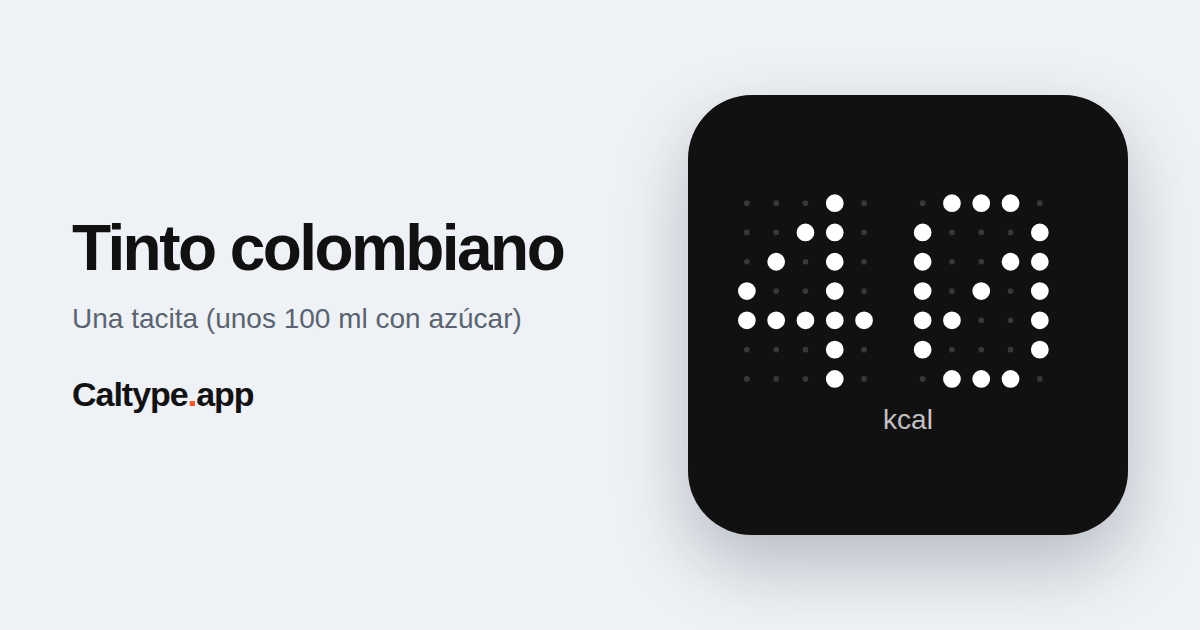Compartir: Tinto colombiano