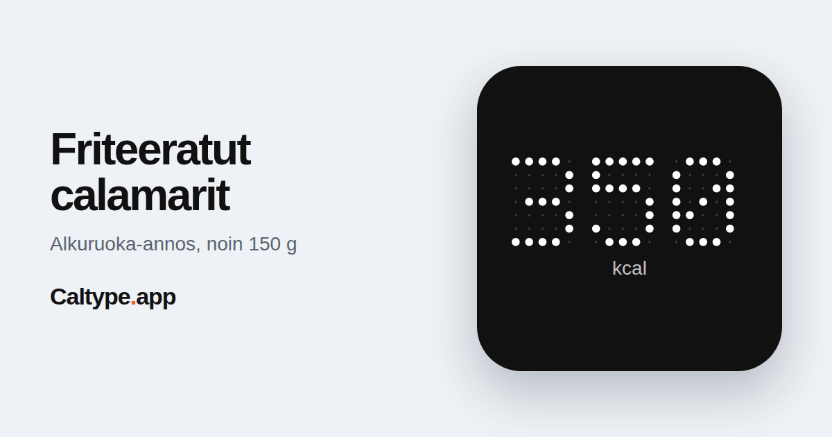 Jaa: Friteeratut calamarit