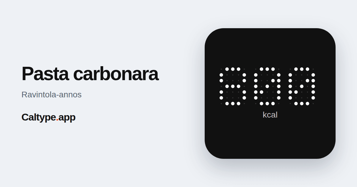 Jaa: Pasta carbonara