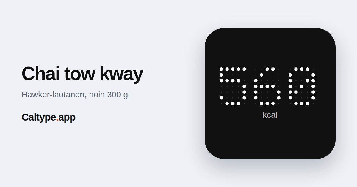 Jaa: Chai tow kway