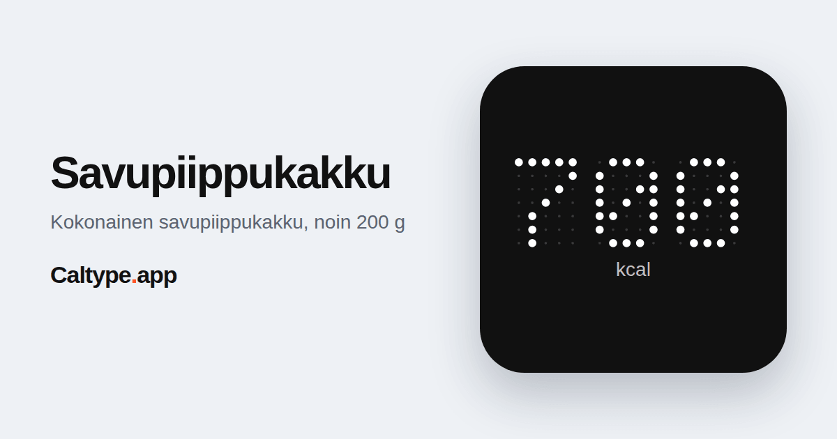 Jaa: Savupiippukakku