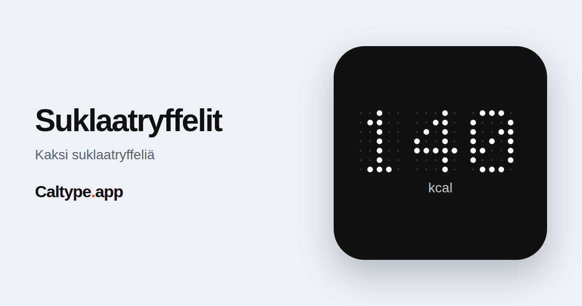 Jaa: Suklaatryffelit