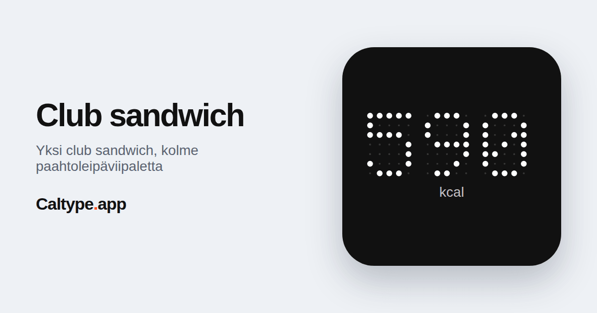 Jaa: Club sandwich